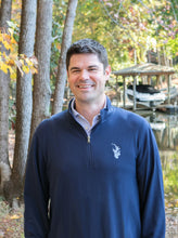 Load image into Gallery viewer, LKN Embroidered 1/4-Zip Performance Pullover - Navy