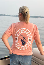 Load image into Gallery viewer, Lake Norman Oval Short Sleeve T-Shirt - Heather Sunset