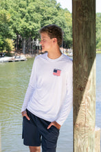 Load image into Gallery viewer, Fish Hook Flag UV Sun/Fishing Long Sleeve Shirt