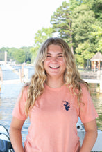 Load image into Gallery viewer, Lake Norman Oval Short Sleeve T-Shirt - Heather Sunset