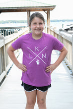 Load image into Gallery viewer, Youth LKN Lake T-Shirt - Heather Magenta