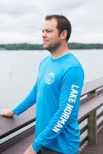 Load image into Gallery viewer, Lake Norman UV Sun/Fishing Long Sleeve Shirt - Sapphire Blue