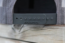 Load image into Gallery viewer, Richardson 112 LKN Leather Patch Hat - Navy/Charcoal