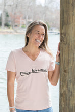 Load image into Gallery viewer, Lake Norman Paddle T-Shirt - Women's Relaxed V-neck