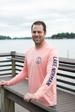 Load image into Gallery viewer, Lake Norman UV Sun/Fishing Long Sleeve Shirt - Coral