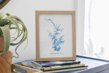 Load image into Gallery viewer, Lake Norman Watercolor Map Giclée Fine Art Print