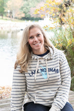 Load image into Gallery viewer, Lake Norman 1963 Striped Heather French Terry Hoodie Sweatshirt