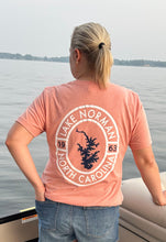 Load image into Gallery viewer, Lake Norman Oval Short Sleeve T-Shirt - Heather Sunset

