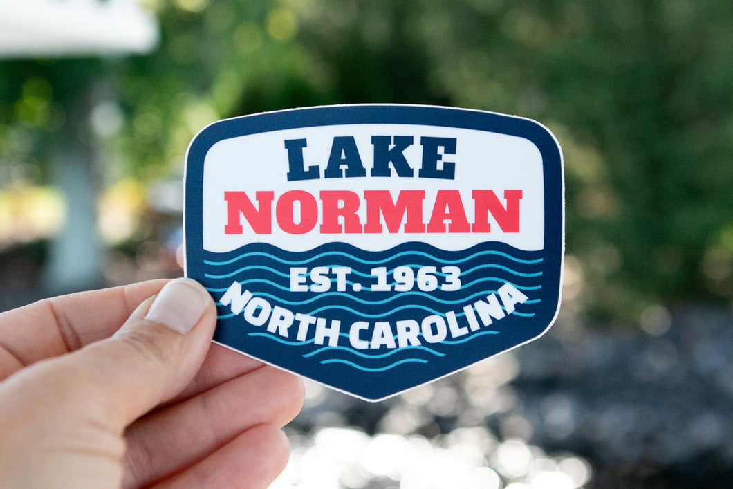 “Red, White & Lake” Sticker