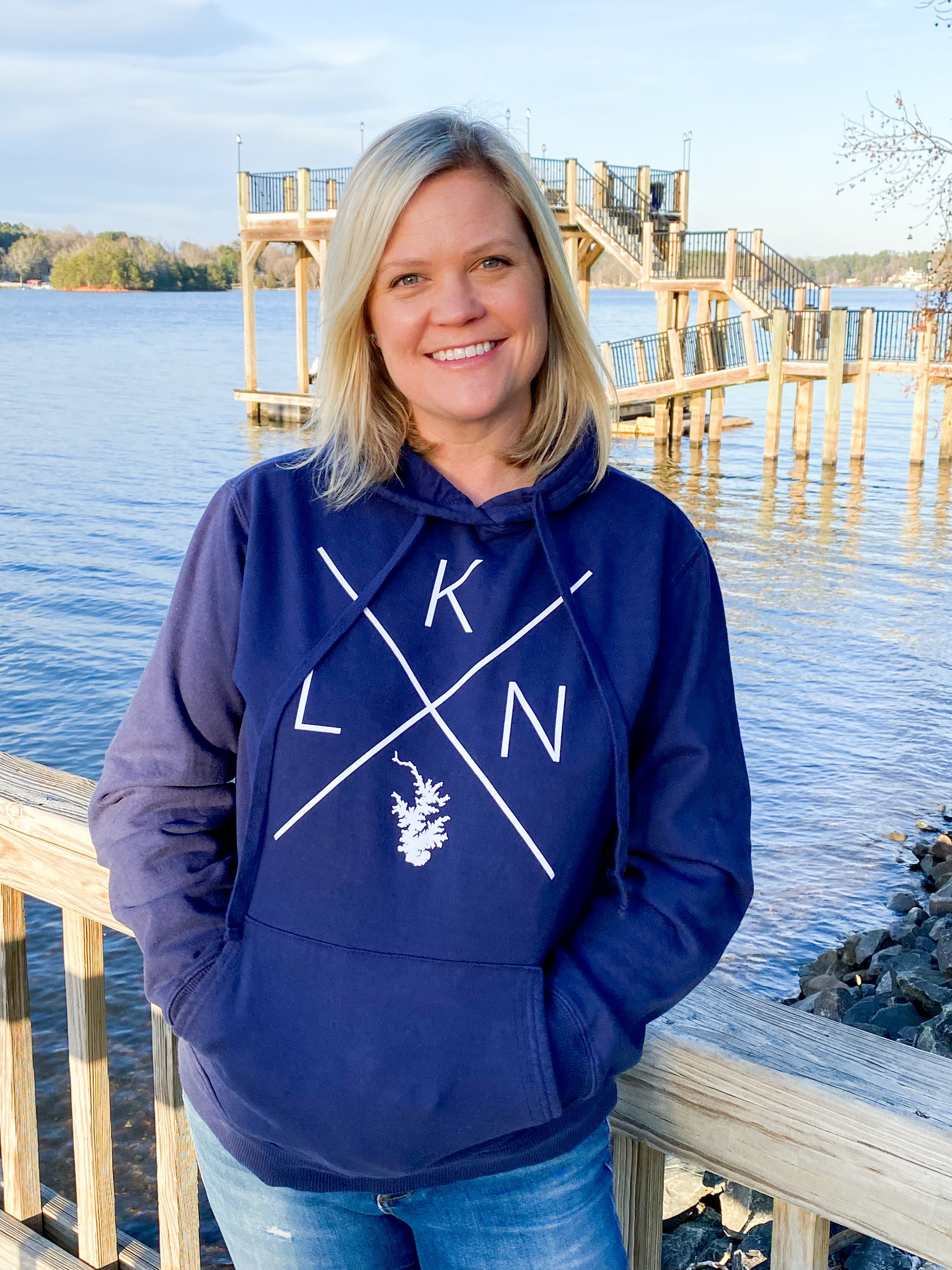 LKN Lake Beach Wash Garment-Dyed Hoodie Sweatshirt – LKN Local