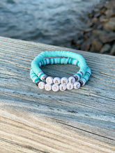 Load image into Gallery viewer, LAKE AHOLIC Heishi Bead Bracelet Stack
