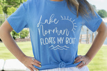 Load image into Gallery viewer, Lake Norman Floats My Boat T-Shirt
