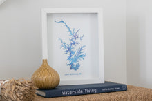 Load image into Gallery viewer, Lake Norman Watercolor Map Giclée Fine Art Print
