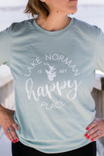 Load image into Gallery viewer, Lake Norman is My Happy Place T-Shirt - Heather Dusty Blue
