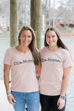 Load image into Gallery viewer, Lake Norman Paddle T-Shirt - Women&#39;s Relaxed V-neck
