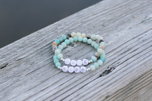 Load image into Gallery viewer, LAKE LIFE Amazonite Bracelet Stack
